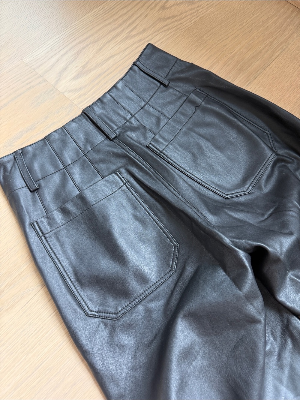 Maeve Anthropologie Collette faux leather crop pants like new size 25 - Picture 5 of 5
